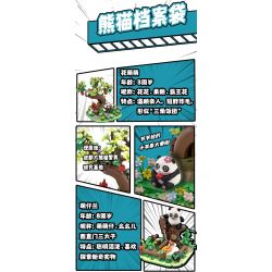 WELLEADZ 8102 non  PANDA ARCHIVES FU NAUGHTY bộ đồ chơi xếp lắp ráp ghép mô hình