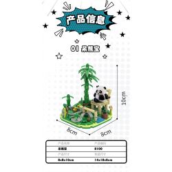 WELLEADZ 8102 non  PANDA ARCHIVES FU NAUGHTY bộ đồ chơi xếp lắp ráp ghép mô hình