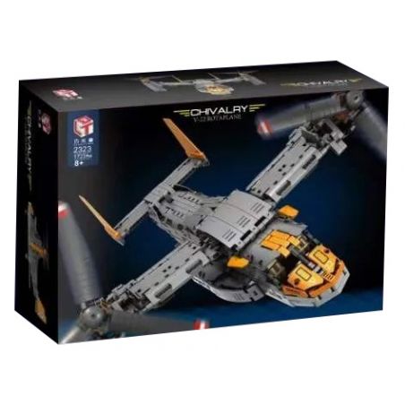 QIAO LE TONG 2323 non  TRỰC THĂNG V-22 OSPREY bộ đồ chơi xếp lắp ráp ghép mô hình  CHIVALRY V-22 ROTAPLANE Kỹ Thuật Công Nghệ Cao Mô Hình Phương Tiện 1723 khối
