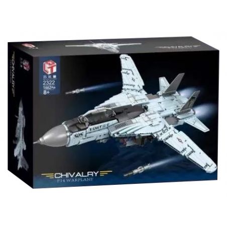 QIAO LE TONG 2322 non  MÁY BAY CHIẾN ĐẤU F14 bộ đồ chơi xếp lắp ráp ghép mô hình  CHIVALRY F14 WARPLANE Kỹ Thuật Công Nghệ Cao Mô Hình Phương Tiện 1662 khối