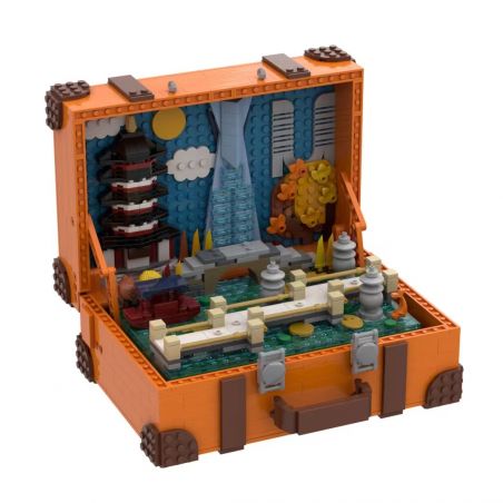 AMAZING BRICK AB52005 52005 non  THẾ GIỚI TRONG VALI HÀNG CHÂU bộ đồ chơi xếp lắp ráp ghép mô hình