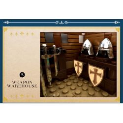 REOBRIX 66018 non  QUÁN RƯỢU THỜI TRUNG CỔ bộ đồ chơi xếp lắp ráp ghép mô hình Medieval Castle MEDIEVAL BISTRO "VILLAGE IN" EUROPEAN CENTURY Chiến Tranh Trung Cổ 2831 khối