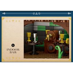 REOBRIX 66018 non  QUÁN RƯỢU THỜI TRUNG CỔ bộ đồ chơi xếp lắp ráp ghép mô hình Medieval Castle MEDIEVAL BISTRO "VILLAGE IN" EUROPEAN CENTURY Chiến Tranh Trung Cổ 2831 khối