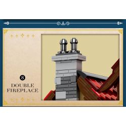 REOBRIX 66018 non  QUÁN RƯỢU THỜI TRUNG CỔ bộ đồ chơi xếp lắp ráp ghép mô hình Medieval Castle MEDIEVAL BISTRO "VILLAGE IN" EUROPEAN CENTURY Chiến Tranh Trung Cổ 2831 khối