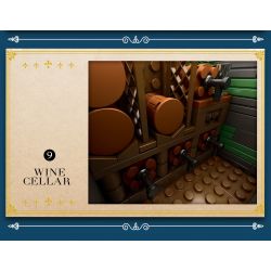 REOBRIX 66018 non  QUÁN RƯỢU THỜI TRUNG CỔ bộ đồ chơi xếp lắp ráp ghép mô hình Medieval Castle MEDIEVAL BISTRO "VILLAGE IN" EUROPEAN CENTURY Chiến Tranh Trung Cổ 2831 khối