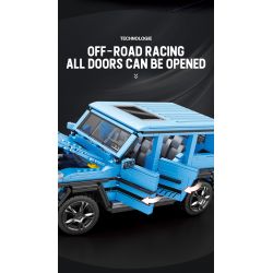 REOBRIX 11032 non  XE ĐỊA HÌNH BIG tỷ lệ 1:12 bộ đồ chơi xếp lắp ráp ghép mô hình Creator G CLASS "THE BEAST" Sáng Tạo 1204 khối