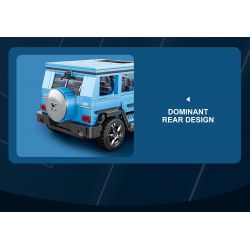 REOBRIX 11032 non  XE ĐỊA HÌNH BIG tỷ lệ 1:12 bộ đồ chơi xếp lắp ráp ghép mô hình Creator G CLASS "THE BEAST" Sáng Tạo 1204 khối