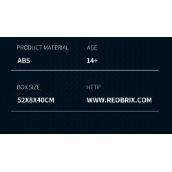 REOBRIX 11032 non  XE ĐỊA HÌNH BIG tỷ lệ 1:12 bộ đồ chơi xếp lắp ráp ghép mô hình Creator G CLASS "THE BEAST" Sáng Tạo 1204 khối