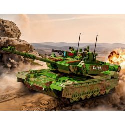 GUDI 20304 non  VŨ KHÍ QUÂN SỰ HẠNG NẶNG XE TĂNG CHIẾN ĐẤU CHỦ LỰC TYPE 99A bộ đồ chơi xếp lắp ráp ghép mô hình Military Army Quân Sự Bộ Đội 1462 khối