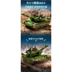 GUDI 20304 non  VŨ KHÍ QUÂN SỰ HẠNG NẶNG XE TĂNG CHIẾN ĐẤU CHỦ LỰC TYPE 99A bộ đồ chơi xếp lắp ráp ghép mô hình Military Army Quân Sự Bộ Đội 1462 khối