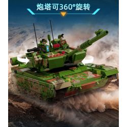 GUDI 20304 non  VŨ KHÍ QUÂN SỰ HẠNG NẶNG XE TĂNG CHIẾN ĐẤU CHỦ LỰC TYPE 99A bộ đồ chơi xếp lắp ráp ghép mô hình Military Army Quân Sự Bộ Đội 1462 khối