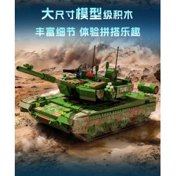 GUDI 20304 non  VŨ KHÍ QUÂN SỰ HẠNG NẶNG XE TĂNG CHIẾN ĐẤU CHỦ LỰC TYPE 99A bộ đồ chơi xếp lắp ráp ghép mô hình Military Army Quân Sự Bộ Đội 1462 khối