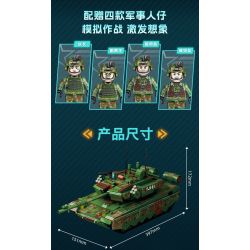 GUDI 20304 non  VŨ KHÍ QUÂN SỰ HẠNG NẶNG XE TĂNG CHIẾN ĐẤU CHỦ LỰC TYPE 99A bộ đồ chơi xếp lắp ráp ghép mô hình Military Army Quân Sự Bộ Đội 1462 khối