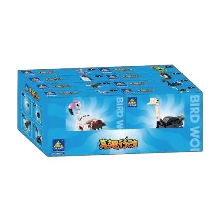 Kazi KY80057 80057 non  OPERATION BRIGHT WINGS 8 MÔ HÌNH HỒNG HẠC ĐÀ ĐIỂU ĐẠI BÀNG THIÊN NGA ĐEN CHIM CÁNH CỤT CÚ VẸT MÀO SẺ bộ đồ chơi xếp lắp ráp ghép mô hình Creator BIRD WORLD Sáng Tạo 835 khối