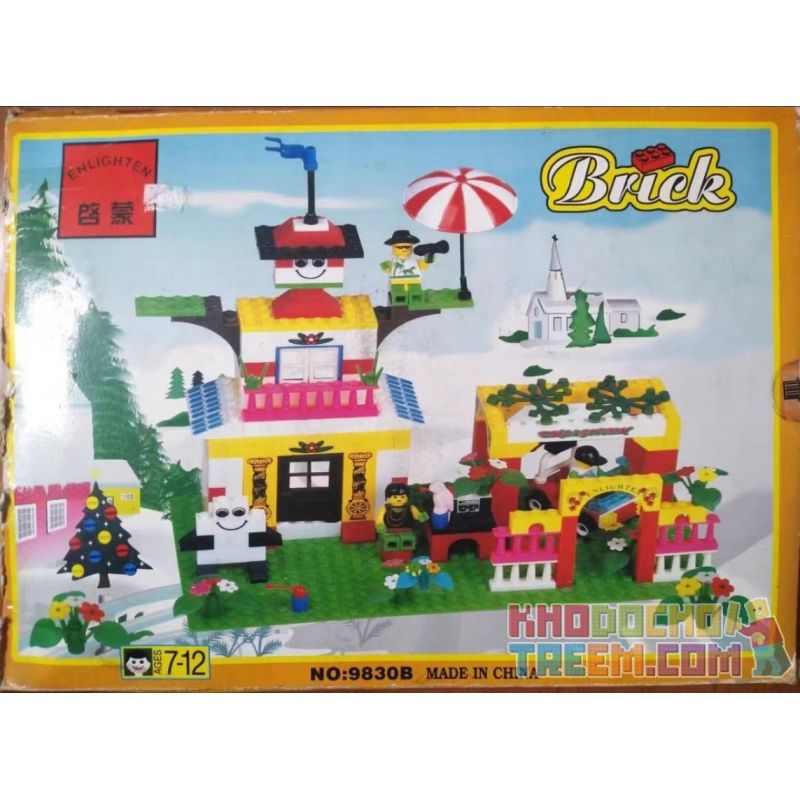 QMAN ENLIGHTEN KEEPPLEY 9830B non  NGÔI NHÀ CỦA CON NGƯỜI bộ đồ chơi xếp lắp ráp ghép mô hình Creator Sáng Tạo