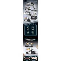 DOMICHA 5002 non  ROBOT XE TĂNG BIẾN HÌNH 5 STAR CRISIS ĐIỀU KHIỂN TỪ XA bộ đồ chơi xếp lắp ráp ghép mô hình  GALACTIC CRISIS Kỹ Thuật Công Nghệ Cao Mô Hình Phương Tiện 495 khối