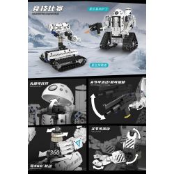 DOMICHA 5002 non  ROBOT XE TĂNG BIẾN HÌNH 5 STAR CRISIS ĐIỀU KHIỂN TỪ XA bộ đồ chơi xếp lắp ráp ghép mô hình  GALACTIC CRISIS Kỹ Thuật Công Nghệ Cao Mô Hình Phương Tiện 495 khối