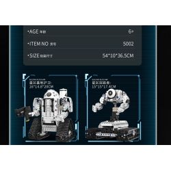 DOMICHA 5002 non  ROBOT XE TĂNG BIẾN HÌNH 5 STAR CRISIS ĐIỀU KHIỂN TỪ XA bộ đồ chơi xếp lắp ráp ghép mô hình  GALACTIC CRISIS Kỹ Thuật Công Nghệ Cao Mô Hình Phương Tiện 495 khối