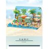 BALODY 21170 non  KHU NGHỈ DƯỠNG BÊN BỜ BIỂN bộ đồ chơi xếp lắp ráp ghép mô hình CAMPING 1293 khối