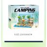 BALODY 21170 non  KHU NGHỈ DƯỠNG BÊN BỜ BIỂN bộ đồ chơi xếp lắp ráp ghép mô hình CAMPING 1293 khối