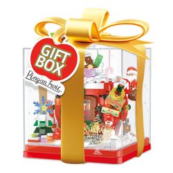 ZHEGAO 662024 non  HỘP QUÀ CABIN GIÁNG SINH bộ đồ chơi xếp lắp ráp ghép mô hình Creator GIFT BOX CHRISTMAS HOUSE Sáng Tạo 714 khối