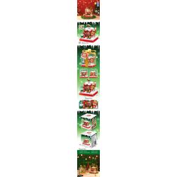 ZHEGAO 662024 non  HỘP QUÀ CABIN GIÁNG SINH bộ đồ chơi xếp lắp ráp ghép mô hình Creator GIFT BOX CHRISTMAS HOUSE Sáng Tạo 714 khối