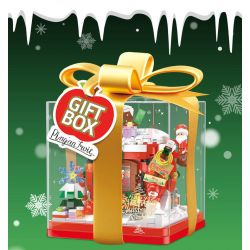 ZHEGAO 662024 non  HỘP QUÀ CABIN GIÁNG SINH bộ đồ chơi xếp lắp ráp ghép mô hình Creator GIFT BOX CHRISTMAS HOUSE Sáng Tạo 714 khối