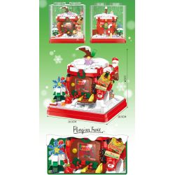 ZHEGAO 662024 non  HỘP QUÀ CABIN GIÁNG SINH bộ đồ chơi xếp lắp ráp ghép mô hình Creator GIFT BOX CHRISTMAS HOUSE Sáng Tạo 714 khối