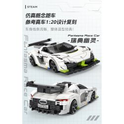 CADA DOUBLEE C51083 51083 non  MA THỤY ĐIỂN tỷ lệ 1:20 bộ đồ chơi xếp lắp ráp ghép mô hình Speed Champions Racing Cars FANTASMA RACE CAR KOENIGSEGG AGERA Đua Xe Công Thức 322 khối