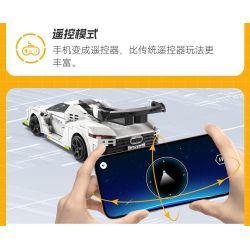 CADA DOUBLEE C51083 51083 non  MA THỤY ĐIỂN tỷ lệ 1:20 bộ đồ chơi xếp lắp ráp ghép mô hình Speed Champions Racing Cars FANTASMA RACE CAR KOENIGSEGG AGERA Đua Xe Công Thức 322 khối