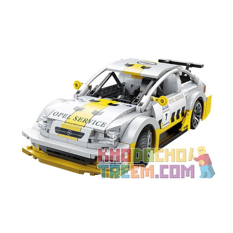 CADA DOUBLEE C51081 51081 non  OPEL ASTRA V8 COUPE tỷ lệ 1:20 bộ đồ chơi xếp lắp ráp ghép mô hình Speed Champions Racing Cars Đua Xe Công Thức 330 khối