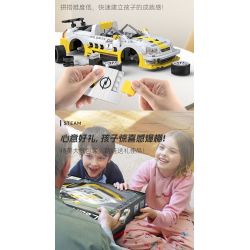 CADA DOUBLEE C51081 51081 non  OPEL ASTRA V8 COUPE tỷ lệ 1:20 bộ đồ chơi xếp lắp ráp ghép mô hình Speed Champions Racing Cars Đua Xe Công Thức 330 khối