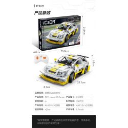 CADA DOUBLEE C51081 51081 non  OPEL ASTRA V8 COUPE tỷ lệ 1:20 bộ đồ chơi xếp lắp ráp ghép mô hình Speed Champions Racing Cars Đua Xe Công Thức 330 khối