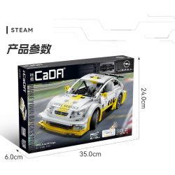 CADA DOUBLEE C51081 51081 non  OPEL ASTRA V8 COUPE tỷ lệ 1:20 bộ đồ chơi xếp lắp ráp ghép mô hình Speed Champions Racing Cars Đua Xe Công Thức 330 khối