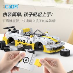 CADA DOUBLEE C51081 51081 non  OPEL ASTRA V8 COUPE tỷ lệ 1:20 bộ đồ chơi xếp lắp ráp ghép mô hình Speed Champions Racing Cars Đua Xe Công Thức 330 khối
