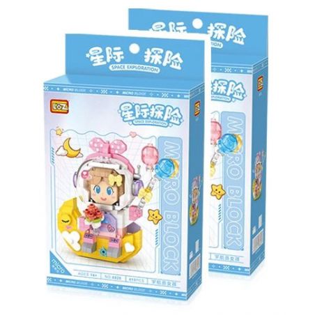 LOZ 8828 non  CUỘC PHIÊU LƯU GIỮA CÁC VÌ SAO CÔ GÁI HÀNH GIA bộ đồ chơi xếp lắp ráp ghép mô hình SPACE EXPLORATION ASTRONAUT GIRL