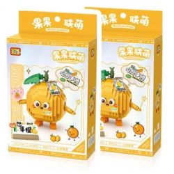 LOZ 8819 non  GUOGUO LIANMENG NGHĨ VỀ QUẢ CAM bộ đồ chơi xếp lắp ráp ghép mô hình FRUITS ALLIANCE