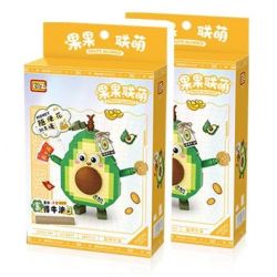 LOZ 8817 non  TRÁI CÂY VÀ LIAN MENG BƠ ĐẬM ĐÀ bộ đồ chơi xếp lắp ráp ghép mô hình FRUITS ALLIANCE