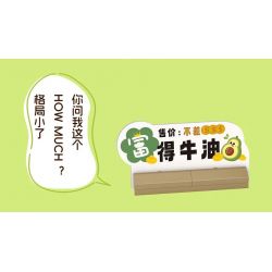 LOZ 8817 non  TRÁI CÂY VÀ LIAN MENG BƠ ĐẬM ĐÀ bộ đồ chơi xếp lắp ráp ghép mô hình FRUITS ALLIANCE