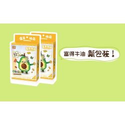 LOZ 8817 non  TRÁI CÂY VÀ LIAN MENG BƠ ĐẬM ĐÀ bộ đồ chơi xếp lắp ráp ghép mô hình FRUITS ALLIANCE