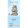 LOZ 8814 non  CHẾ ĐỘ XEM PHỐ THU NHỎ QUÁN CÀ PHÊ PANDA bộ đồ chơi xếp lắp ráp ghép mô hình PANDA CAFE