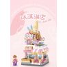 LOZ 8813 non  CHẾ ĐỘ XEM PHỐ THU NHỎ CỬA HÀNG KEM bộ đồ chơi xếp lắp ráp ghép mô hình ICE CREAM SHOP