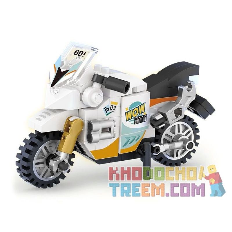 LOZ 8624 non  ĐẦU MÁY XE LỬA bộ đồ chơi xếp lắp ráp ghép mô hình