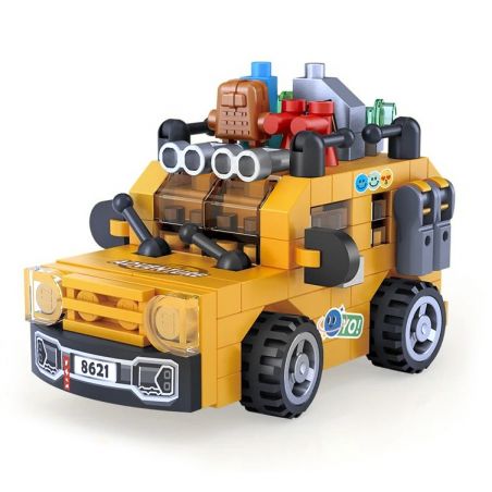 LOZ 8621 non  SUV bộ đồ chơi xếp lắp ráp ghép mô hình