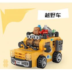 LOZ 8621 non  SUV bộ đồ chơi xếp lắp ráp ghép mô hình