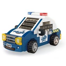 LOZ 8619 non  XE CẢNH SÁT bộ đồ chơi xếp lắp ráp ghép mô hình