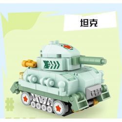 LOZ 8618 non  XE TĂNG bộ đồ chơi xếp lắp ráp ghép mô hình Military Army Quân Sự Bộ Đội