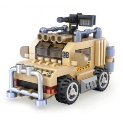 LOZ 8617 non  XE BỌC THÉP bộ đồ chơi xếp lắp ráp ghép mô hình Military Army Quân Sự Bộ Đội