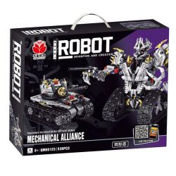 QIANMAI QM00123 00123 non  XE CÔNG NGHỆ BIẾN HÌNH ROBOT KHOA HỌC VÀ GIÁO DỤC bộ đồ chơi xếp lắp ráp ghép mô hình  ROBOT MECHANICAL ALLIANCE Kỹ Thuật Công Nghệ Cao Mô Hình Phương Tiện 938 khối