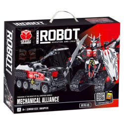 QIANMAI QM00122 00122 non  XE CÔNG NGHỆ BIẾN HÌNH ROBOT KHOA HỌC VÀ GIÁO DỤC bộ đồ chơi xếp lắp ráp ghép mô hình  ROBOT MECHANICAL ALLIANCE Kỹ Thuật Công Nghệ Cao Mô Hình Phương Tiện 966 khối